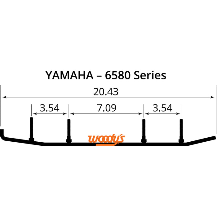 WOODY'S 4612-0022 EYV3-6580 Extender Trail III™ Flat-Top® Wear Bars Extender Trail III™ Flat-Top® Runner
