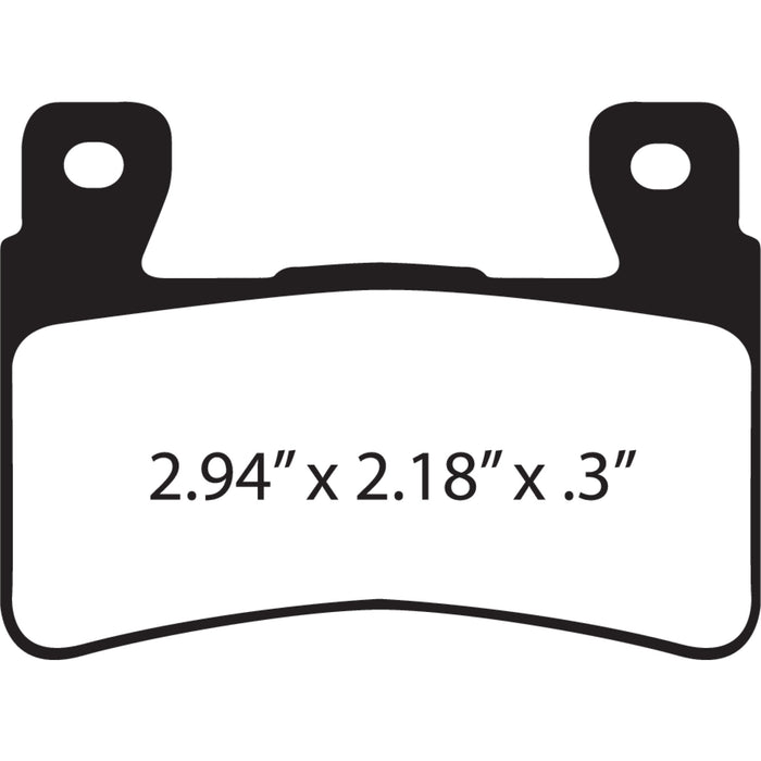 EBC FA296HH FA296HH Sintered Metal Harley/Buell Brake Pad HH Brake Pads