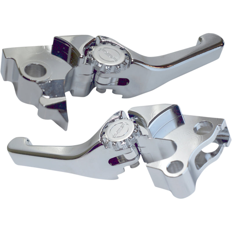 PSR Anthem Shorty Lever Set Chrome - 12-01655-20 For Harley Sportster 2014-2022