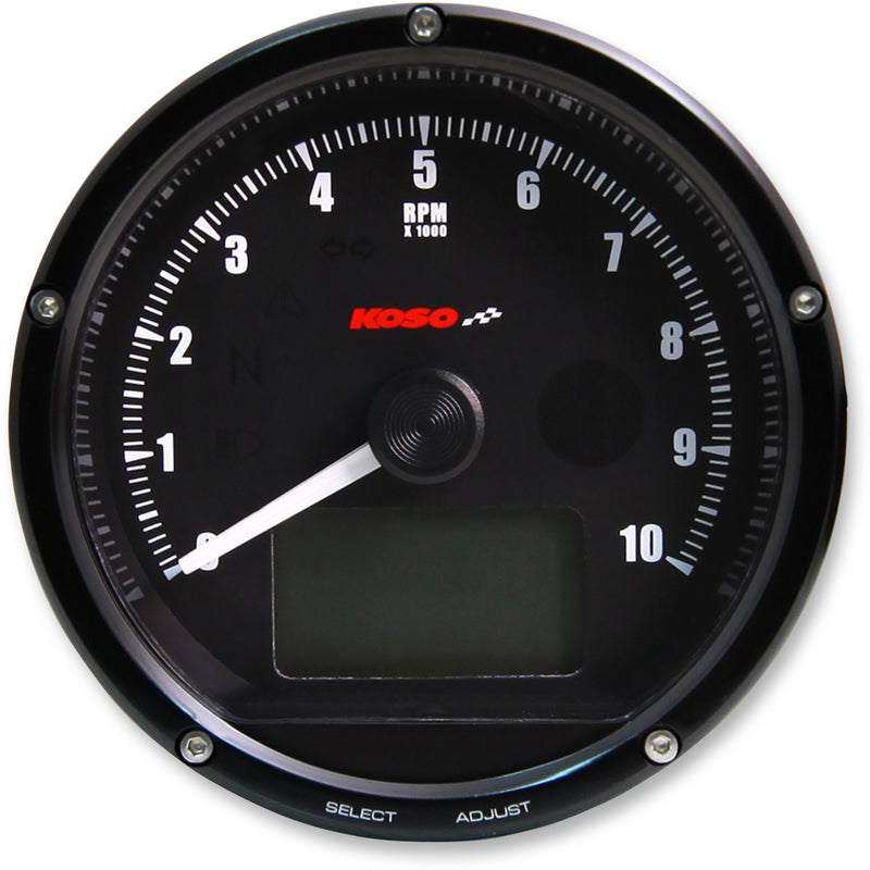 KOSO NORTH AMERICA 2211-0131 BA035K00 TNT-01R Universal Electronic Speedometer/Tachometer black face/casing