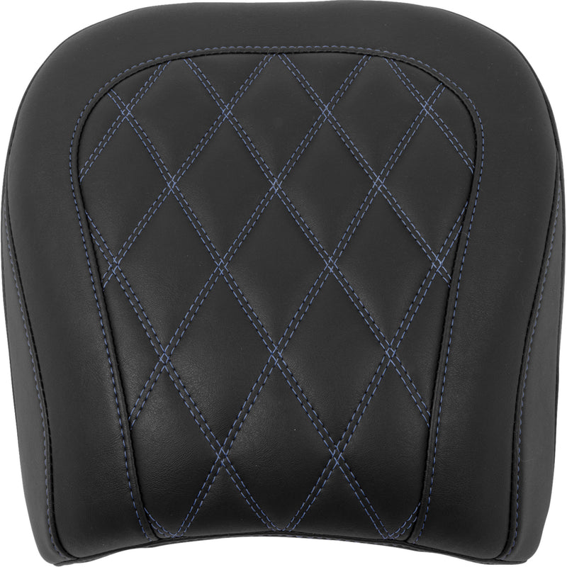 Mustang Wide Tripper™ Passenger Seat Passenger Sky Blue Stitching - 88511SB For Harley Touring 2023-2026