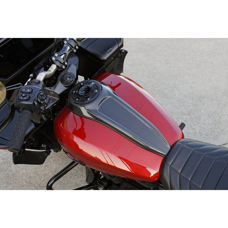 Arlen Ness Tank Dash, Carbon Fiber 24+FLT - 220-011 For Harley Touring 2024-2026