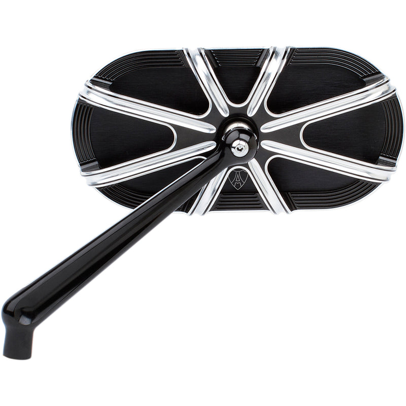 ARLEN NESS 0640-1201 13-160 Caged Series Mirror Mirror - Side View - Caged Series/10 Gauge - Black - Left