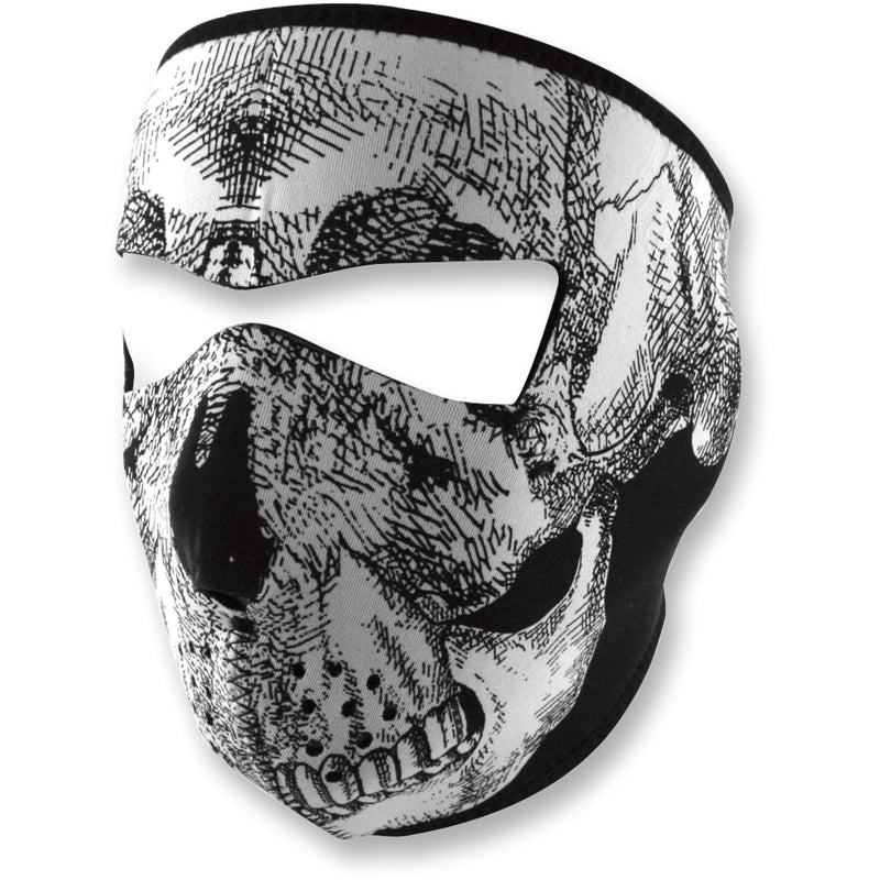 ZAN HEADGEAR 2503-0020 WNFM002 Neoprene Full-Face Mask — , One Size Full-Face Mask - Skull Face