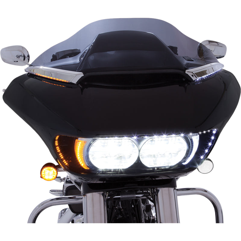 Ciro Horizon Windshield Trim - 11050 For Harley Road Glide 2015-2025
