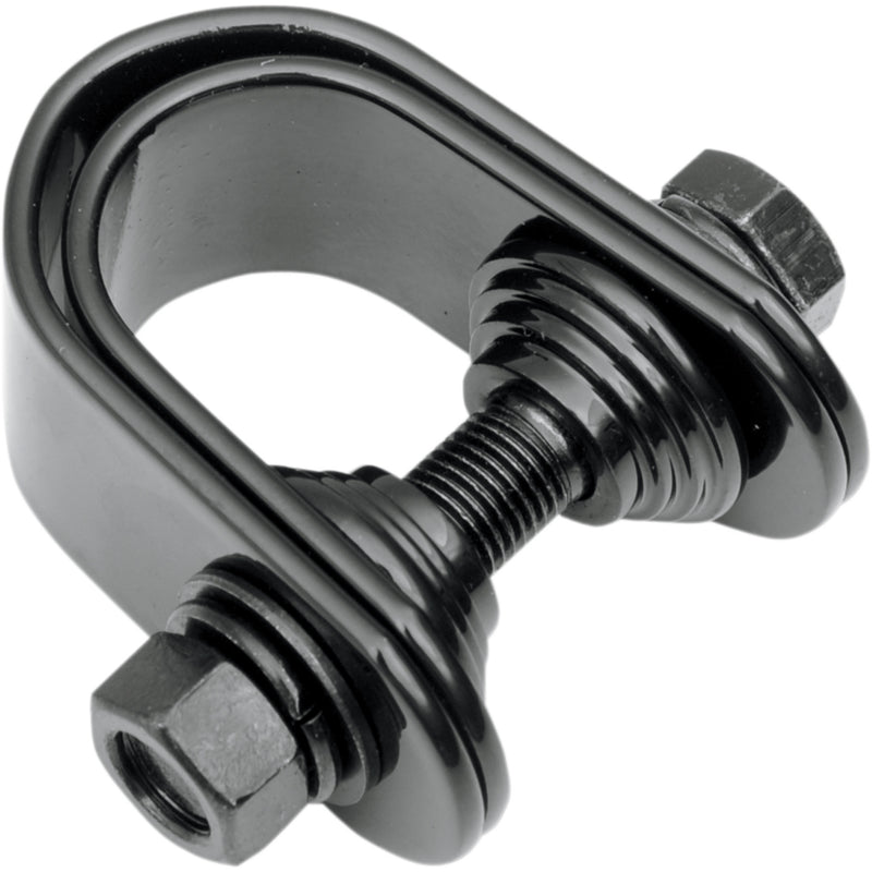 DRAG SPECIALTIES 2210-0273 Clamp Assembly for Mini Speedometer/Tachometer Mini Speedometer/Tachometer Clamp - For 1"/1.25" Tube - Gloss Black