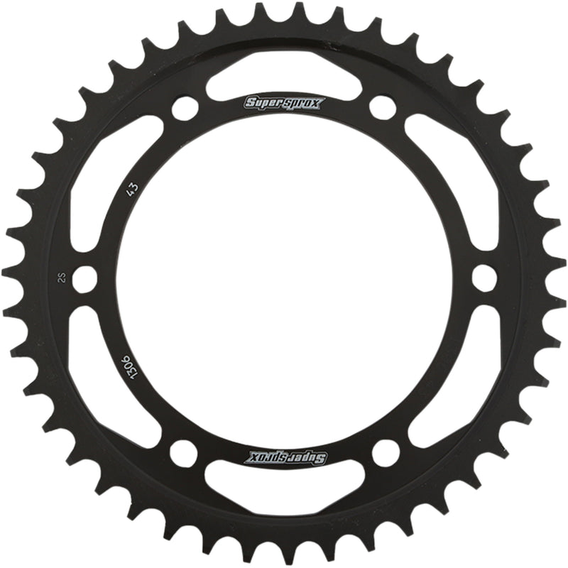 SUPERSPROX 1210-1870 RFE-1306-43-BLK Racing Steel Rear Sprocket Rear Sprocket - 43 Tooth