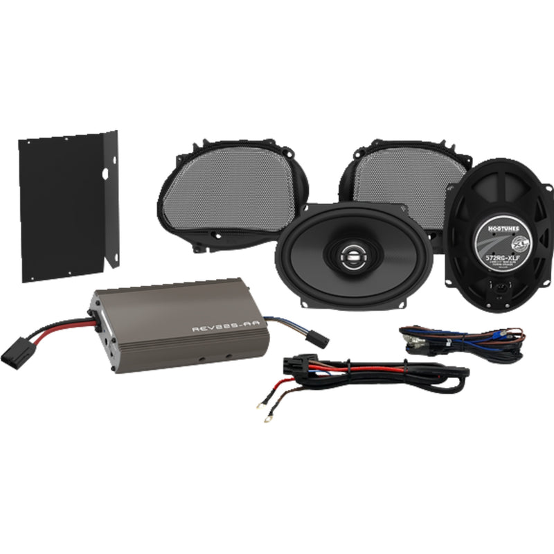 Hogtunes 225 RG57 Kit-XL Speaker And Amplifier Kit For Harley Road Glide 1998-2013