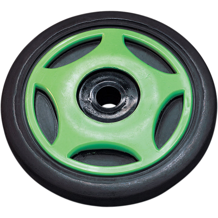 PARTS UNLIMITED 04-200-11 Idler Wheel with insert/bearing 6205-2rs - green - group 1 - 5.63" od x 0.625" id