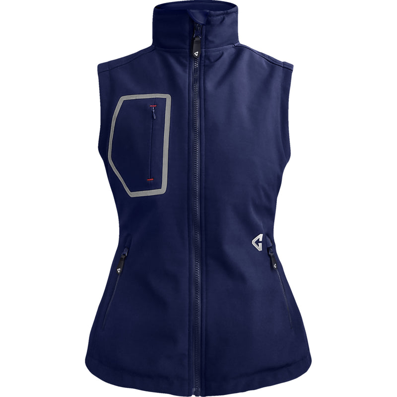 GERBING HEATED CLOTHING Women's 7V Torrid Softshell Vest 2.0 Navy