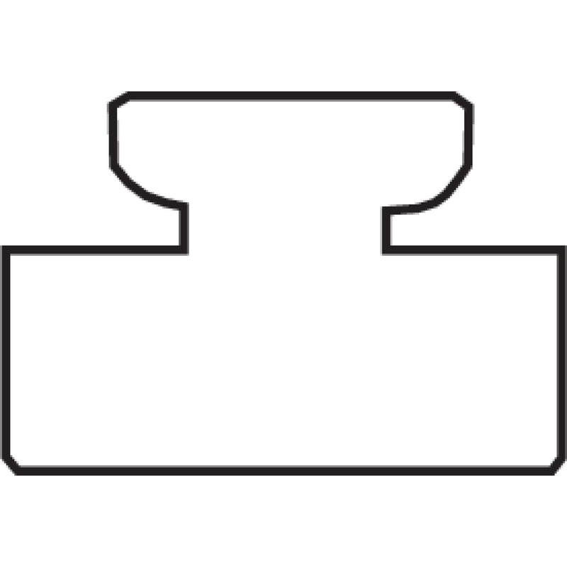GARLAND P-734 07-4500-1-01-01 Replacement Slide black  - uhmw - profile 07 - length 45.00" - polaris