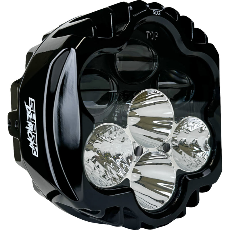 Custom Dynamics Shark Demon™ Headlight - SD2-PM-W For Harley 1999-2026