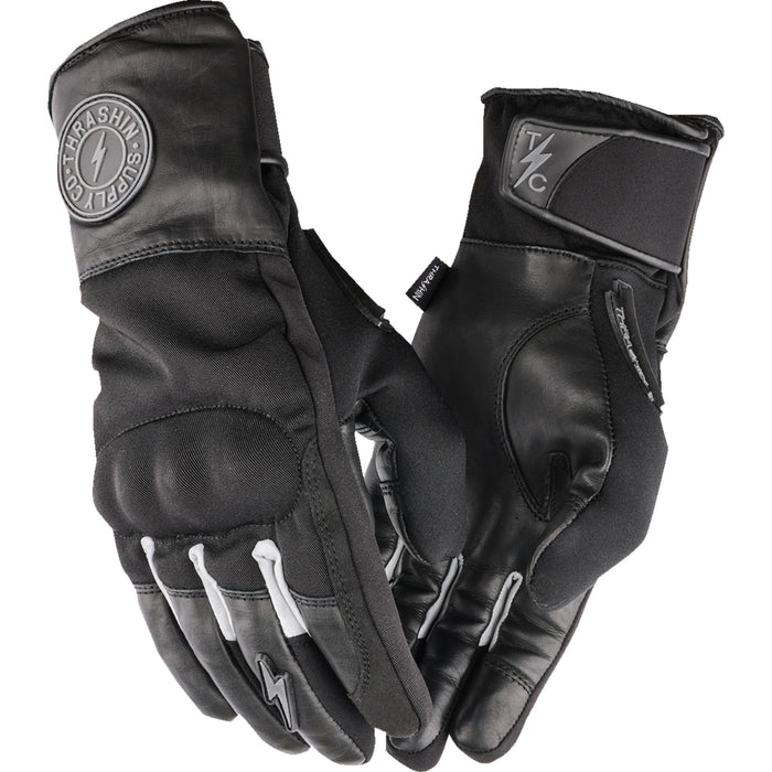 THRASHIN SUPPLY CO. 3301-4707 TWG--00-11 Mission Waterproof Gloves - Black - XL