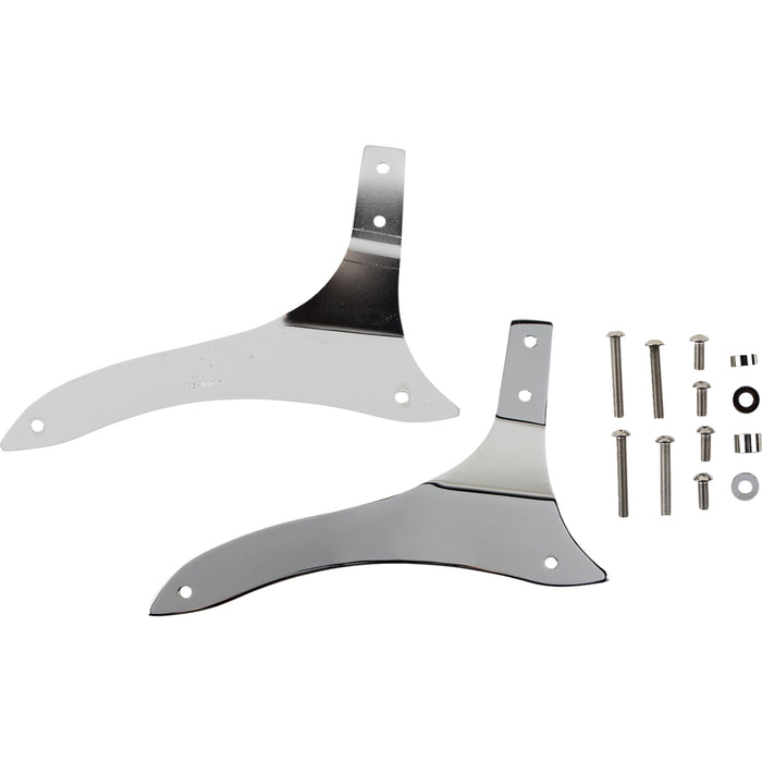 COBRA 1501-0225 02-8760 Round Sissy Bar Kit Sissy Bar - Short - Chrome - Roadliner