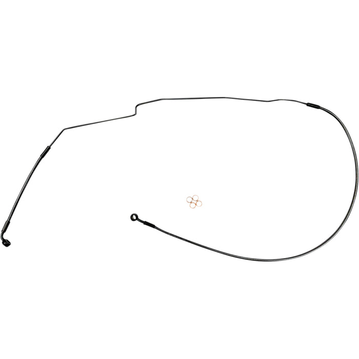 MAGNUM SHIELDING 1741-6231 AS475142 Braided Front Brake Line Brake Line - Upper - Black Pearl