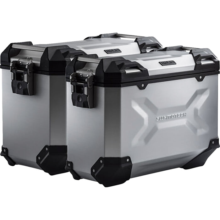 SW-MOTECH 3580-0421 KFT.01.890.70000/S TRAX ADV Aluminum Case System silver - honda africa twin '18-'24