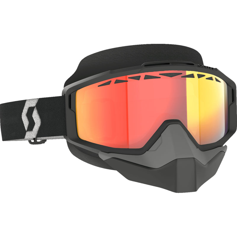SCOTT 2601-3679 285542-1007341 Split OTG Light Sensitive Snow Goggle Split OTG Snow Goggle - Light Sensitive - Black/White - Red Chrome