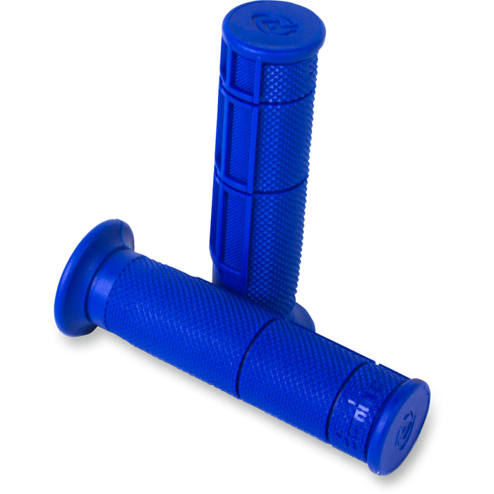 DOMINO 0630-1552 0900.82.42.06-0 Victor Half Waffle Grips Grips - Victor - Half Waffle - ATV - Blue