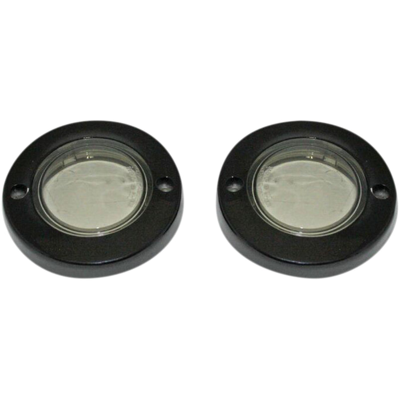 Custom Dynamics Flat Bezel Lens - PB-FLAT-BEZ-BS For Harley Electra Glide / Softail / Touring / Road King 1986-2022