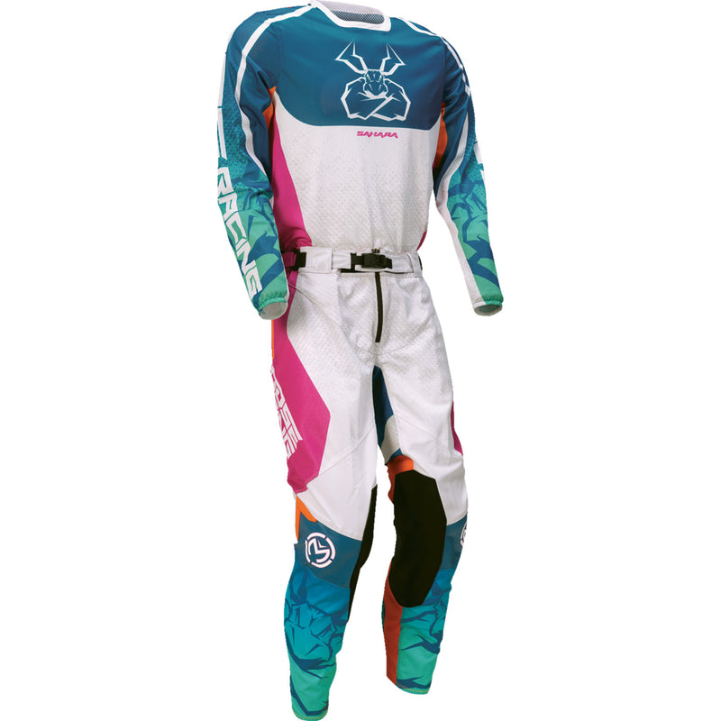 MOOSE OFFROAD Sahara Jersey Teal/Orange/Pink