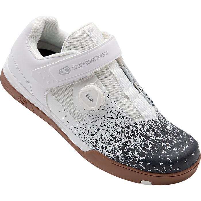 CRANKBROTHERS Mallet BOA® Clip-In Shoes Black/White - Splatter US