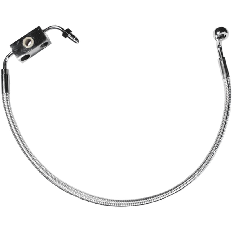 Magnum Shielding Designer Series Front Lower Brake Line Kit Sterling Chromite II - AS37005 For Harley Switchback 2012-2016
