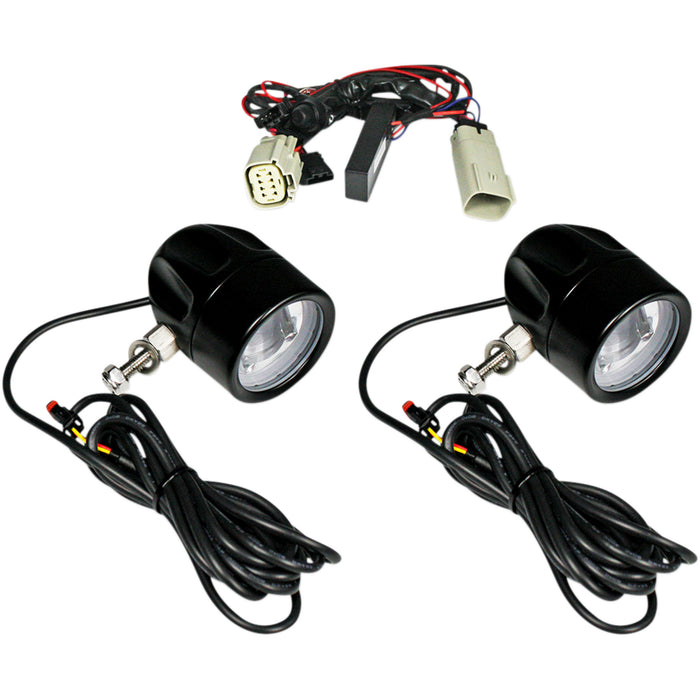 CUSTOM DYNAMICS 2001-2203 PB-FOG-TKE-B ProBEAM® LED Halo Fog Lamps - LED Fog Light - Trike - Black