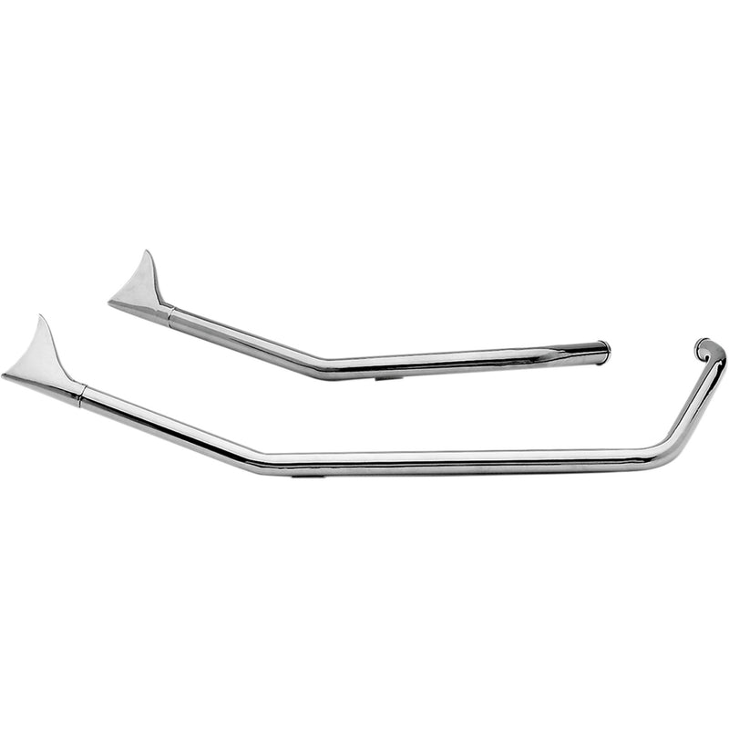 Paughco Drag Pipes 2-Into-2 Exhaust System - DS716B2F For Harley Softail 1986-1999