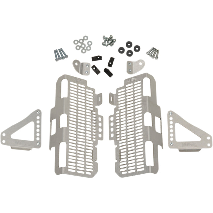 DEVOL 1901-0629 0101-5601 Radiator Guards brushed aluminum - yamaha