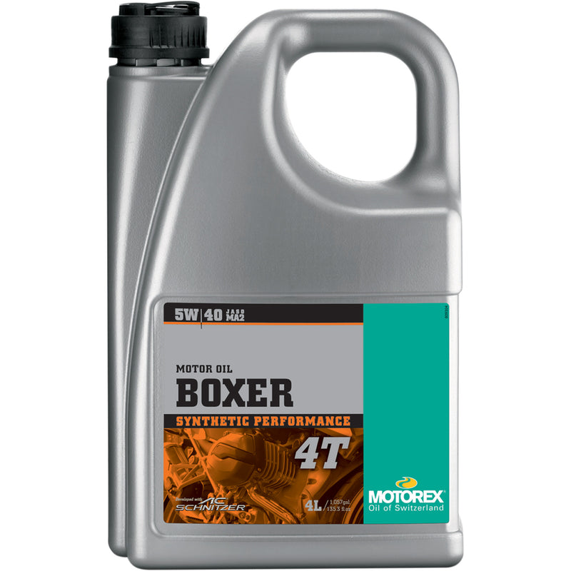 MOTOREX 3601-0285 304678 Boxer Synthetic 4T Engine Oil 4T Boxer Oil - 5W-40 - 4L