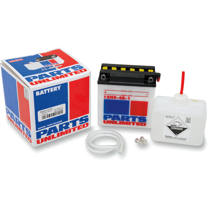 PARTS UNLIMITED 2113-0150 Conventional Battery Kit Battery - 12N9-4B-1