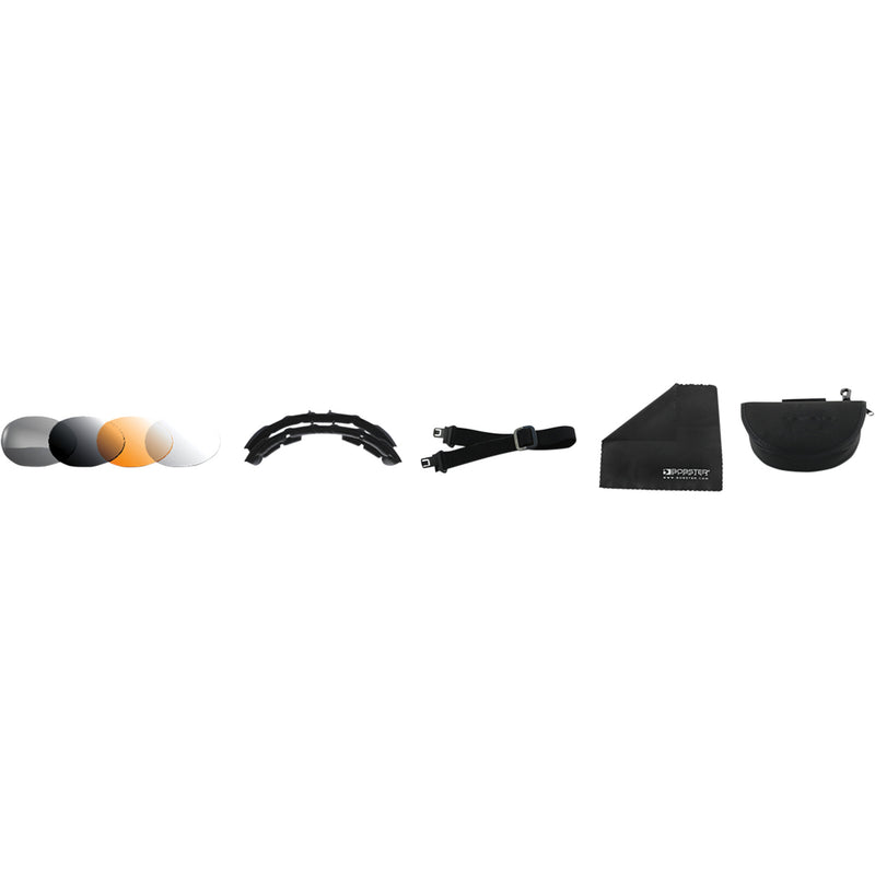 BOBSTER 2601-0266 BRH2001 Road Hog II Convertible Sunglasses gloss black - interchangeable lens