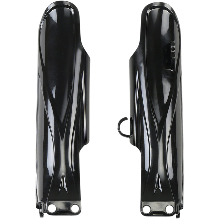 UFO 0412-0500 YA04874-001 Yamaha Fork Tube Protectors Fork Tube Protectors - Black - YZ85