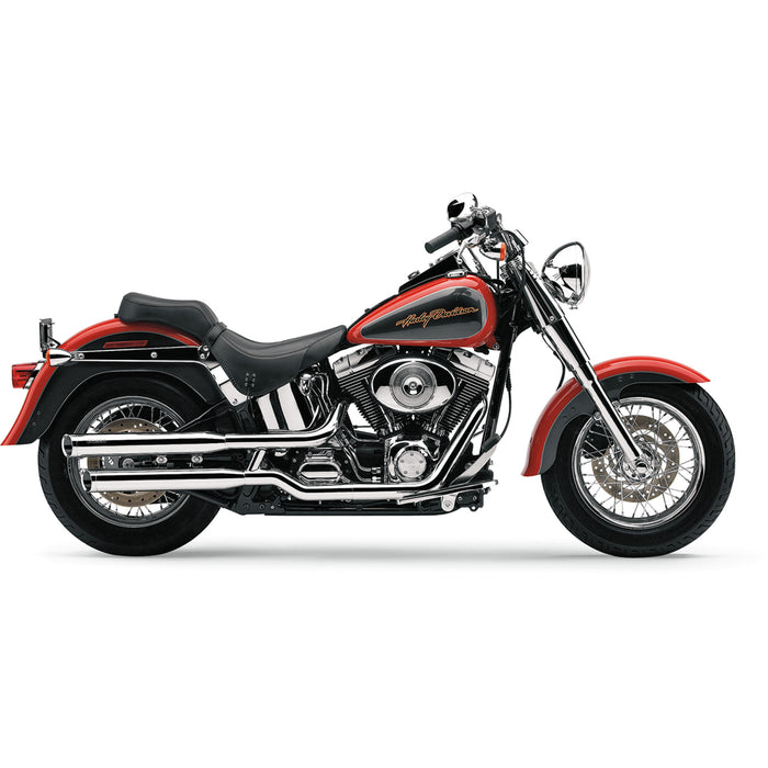 COBRA 1801-0360 6001 3" Slip-On Mufflers - Chrome Slashcut Mufflers