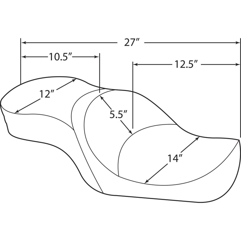 Drag Specialties Touring Seat For Harley Sportster 2004-2022