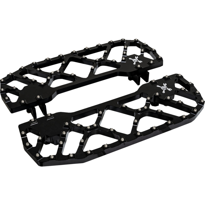Burly Brand MX Floorboards - B13-1053B For Harley Motorcycles 1997-2026