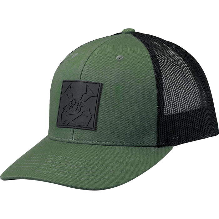 MOOSE OFFROAD 2501-4009 2501-4009 Agroid Embossed Hat moose  - green/black - one size