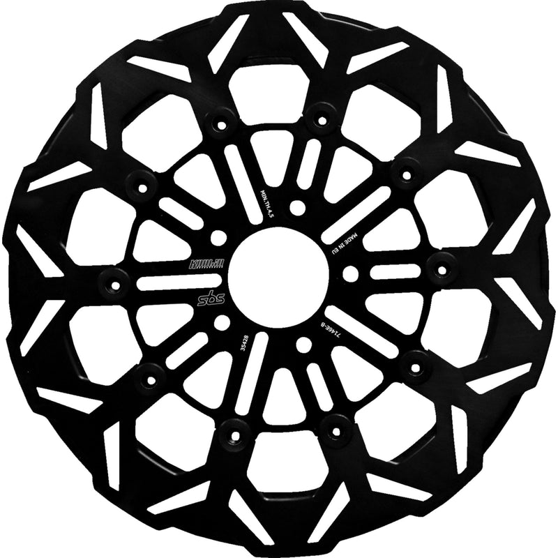 SBS Designed By Kodlin Brake Rotor - 7146E-B For Harley Pan America / Road Glide / Touring / Street Glide 2021-2026