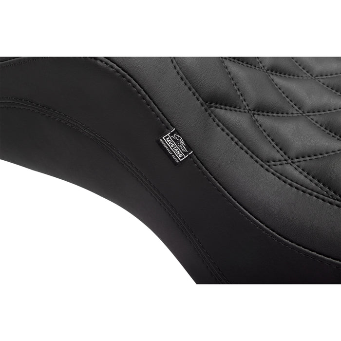 MUSTANG 0801-1907 88416 Double Diamond Squareback Seat - One Piece 2-Up Squareback Seat - Double Diamond - Smooth