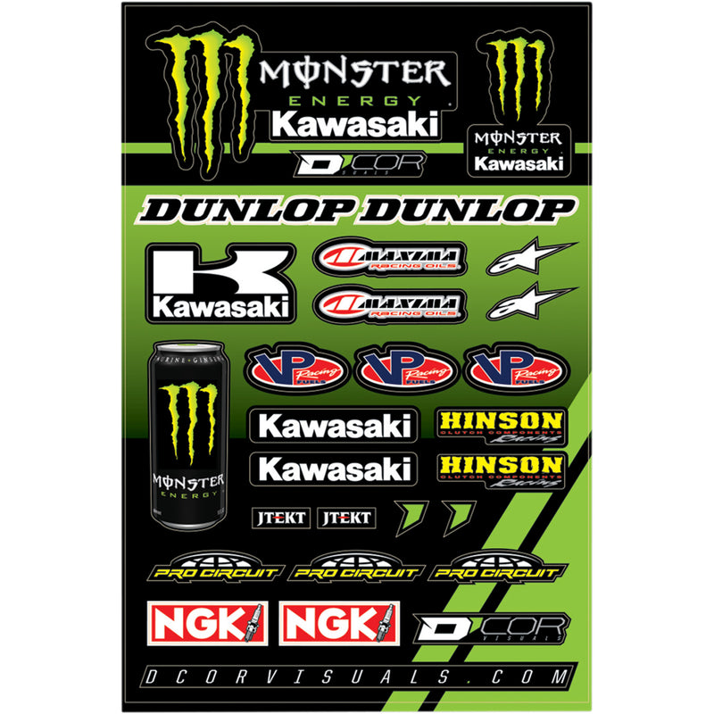D'COR VISUALS 4320-2227 40-20-117 Decal Sheet monster kawasaki