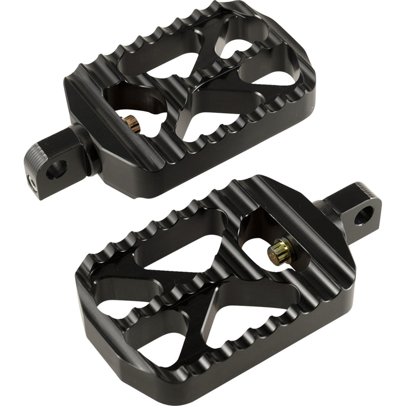 JOKER MACHINE 1620-2661 08-646-1B Bear Claw Footpegs - Black - Harley-Davidson