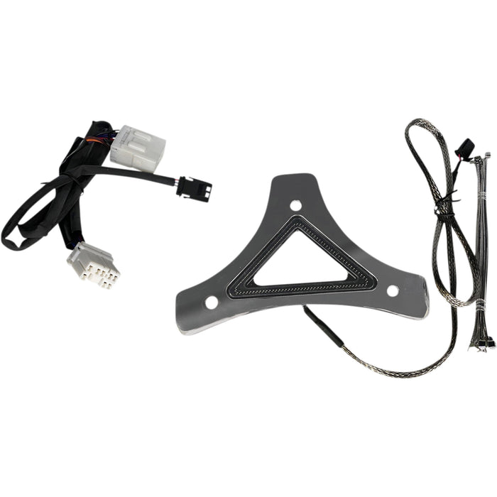 CUSTOM DYNAMICS 2040-2608 CD-BR-HD-C Dual Intensity Run & Brake Backrest LED Light - Run/Brake - Chrome