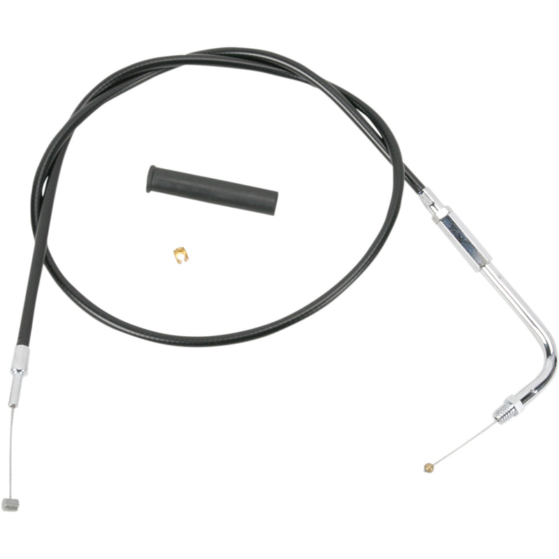 Drag Specialties Black Vinyl Cable Black Vinyl Throttle Cable 30" - 0650-0602 For Harley Sportster 2007-2022