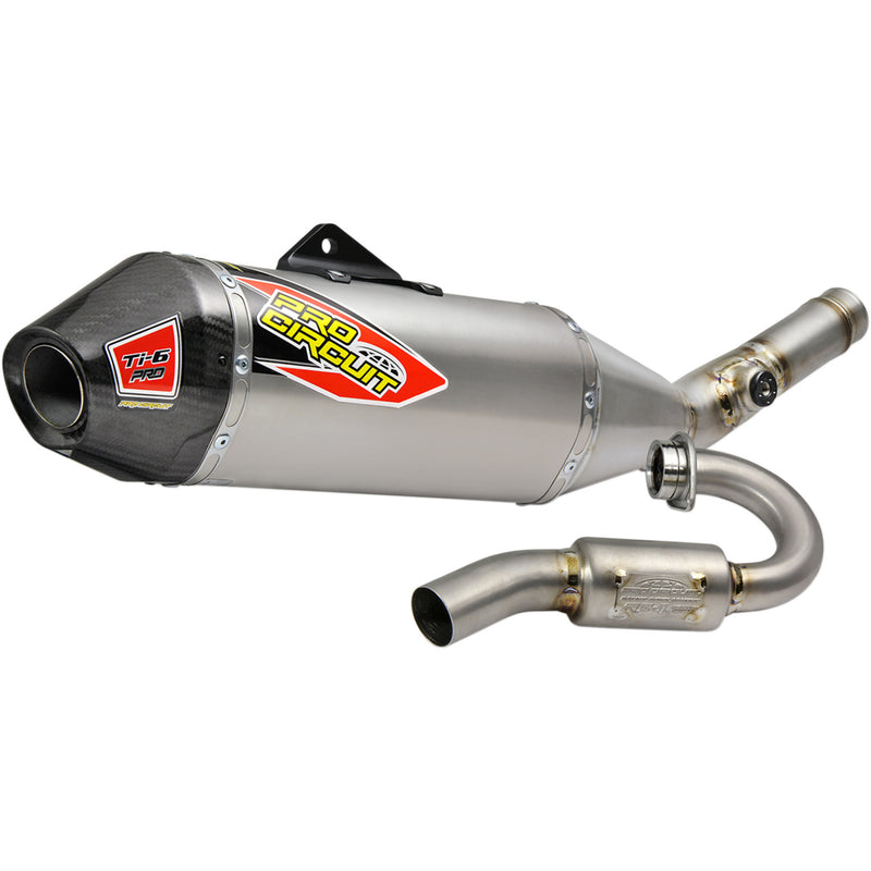 Pro Circuit Ti-6 Pro Single Canister Exhaust System - 0321725FP Kawasaki KX 250 2017-2019