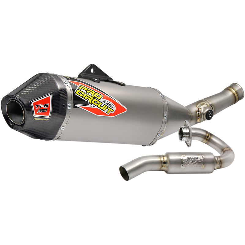 Pro Circuit Ti-6 Pro Single Canister Exhaust System - 0321745FP Kawasaki KX 450 2017-2018