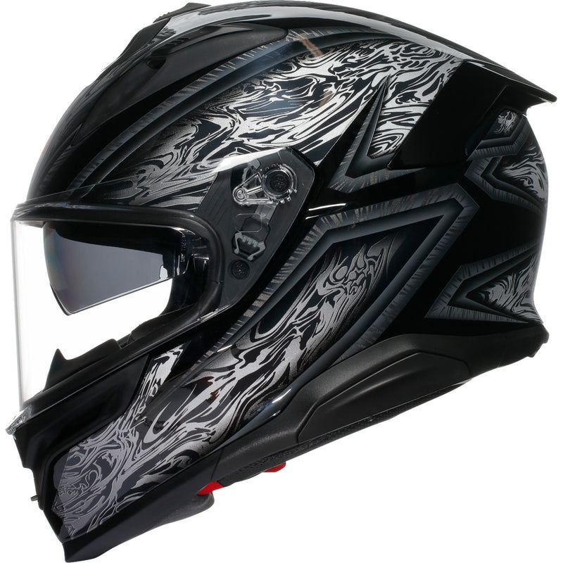 AGV K7 Damascus Helmet - Black/Silver