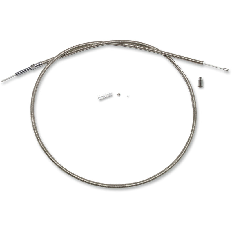 Magnum Shielding BYO™ Build Your Own™ Clutch Cable Kit 74" Big Twin Braided Stainless Steel - 398721 For Harley Motorcycles 1968-1986