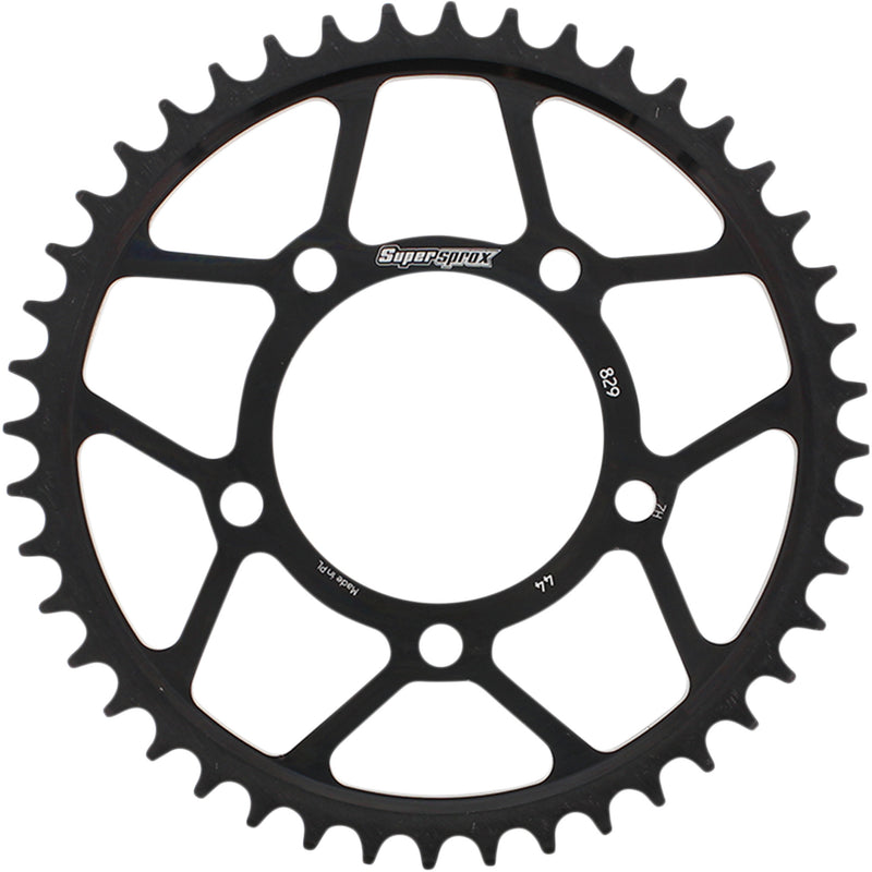 SUPERSPROX 1210-1928 RFE-829-44-BLK Racing Steel Rear Sprocket Rear Sprocket - 44 Tooth