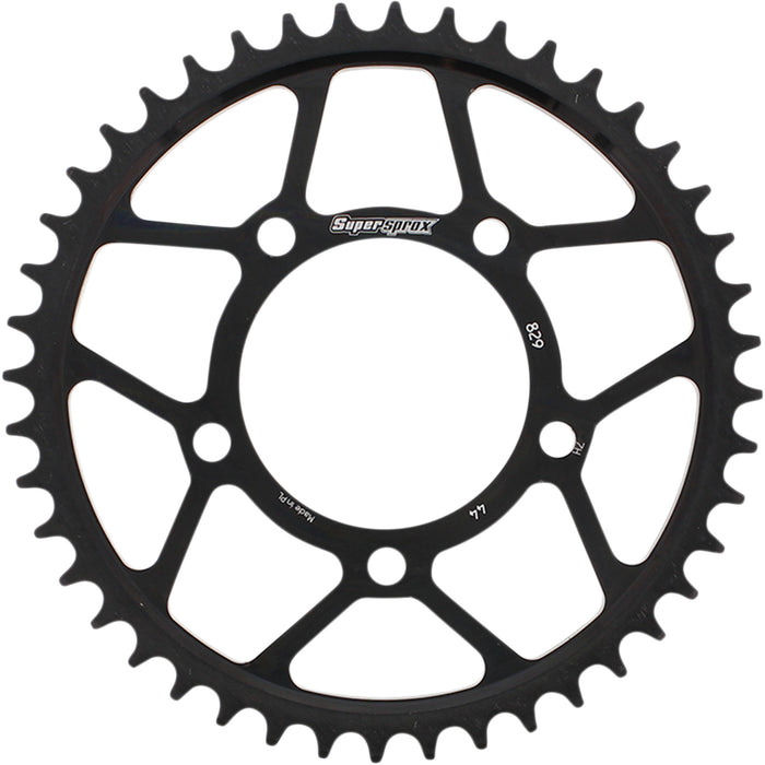 SUPERSPROX 1210-1928 RFE-829-44-BLK Racing Steel Rear Sprocket Rear Sprocket - 44 Tooth