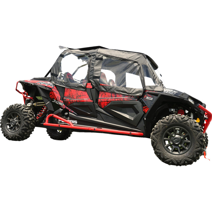 SEIZMIK 0521-2090 51-20990 Soft Doors with Middle/Rear Windows Soft Upper Doors - Rear Windshield - Roof - Black - Polaris - RZR
